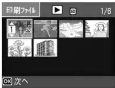 印刷ファイル 1/6 OK 次へ