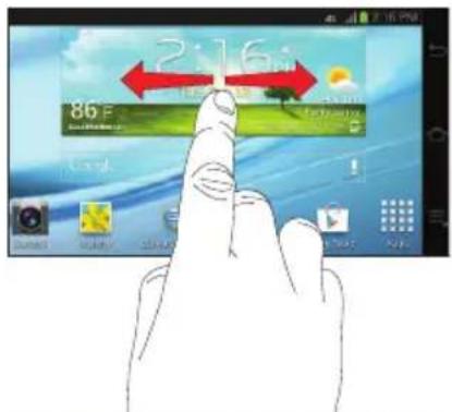 SAMSUNG Galaxy EK-GC100 - Navigating Through the Home Screens - 1