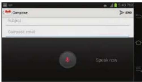 SAMSUNG Galaxy EK-GC100 - Using the Google Voice Typing Feature - 1