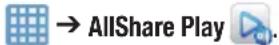 SAMSUNG Galaxy EK-GC100 - Configuring AllShare Settings - 1