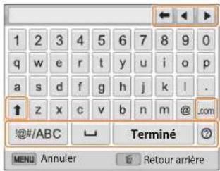 SAMSUNG ST150F - Saisie du texte - 1