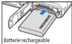 SAMSUNG ST150F - Insertion de la batterie et de la carte mémoire - 2