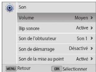SAMSUNG ST150F - Accès au menu des paramètres - 3