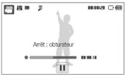 SAMSUNG ST80 - Suspendre l'enregistrement - 1