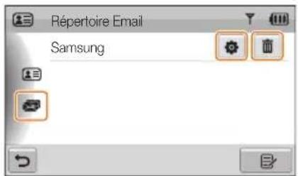 SAMSUNG ST80 - Enregistrer des adresses courriel - 1