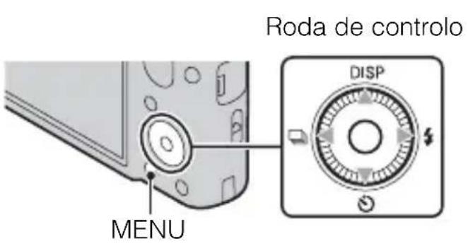Roda de controlo DISP MENU