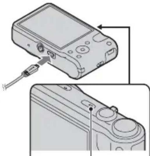 SONY Cybershot DSC-HX7X - Uppladdning av batteripaketet - 2