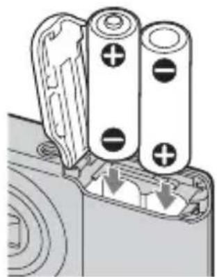 SONY Cybershot DSC-S2000 - Einsetzen der Batterien/einer Speicherkarte (getrennt erhältlich) - 3