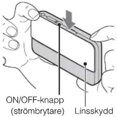 ON/OFF-knapp (strömbrytare) Linsskydd