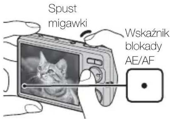 Spust migawki Wskaźnik blokady AE/AF