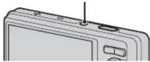 SONY Cybershot DSC-W380 - Premere il tasto ON/OFF (alimentazione). - 1