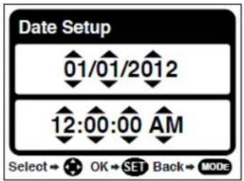 VIVITAR ViviCam F128 - Setting the Date and Time - 1