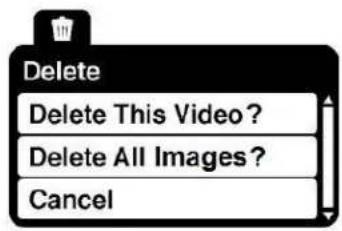 VIVITAR ViviCam F128 - Video Playback Mode Menus - 1