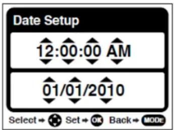 VIVITAR ViviCam F529 - Setting the Date and Time - 1