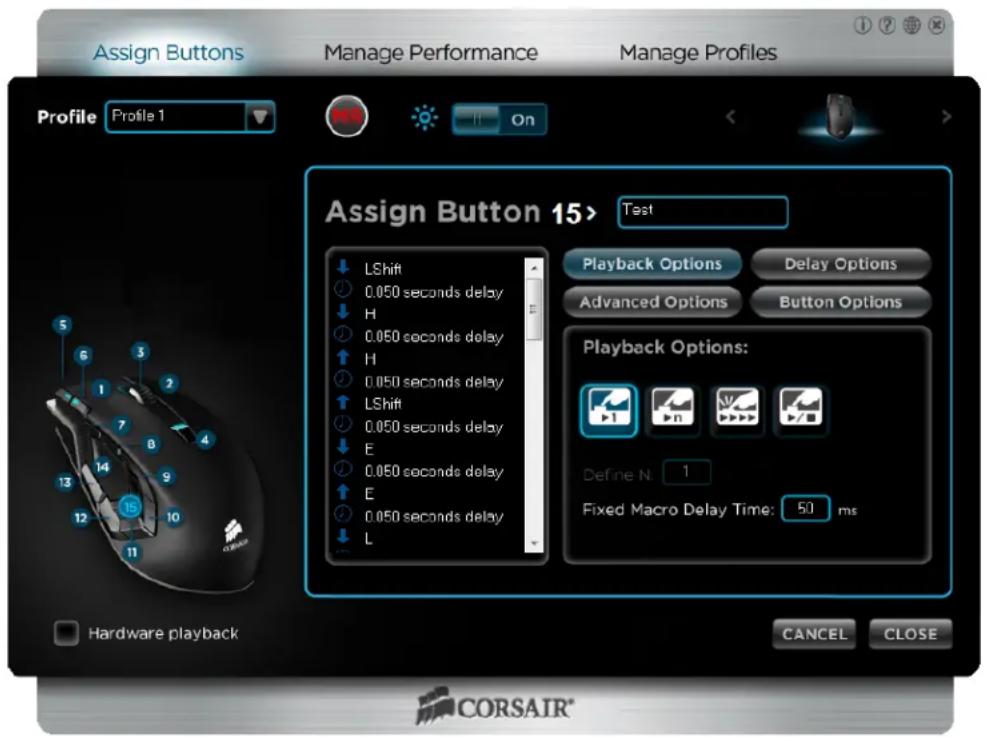 CORSAIR Vengeance M95 - How-to: Edit a macro - 1