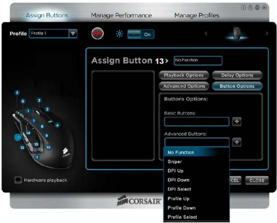 CORSAIR Vengeance M95 - How to: Changing a button mapping - 2