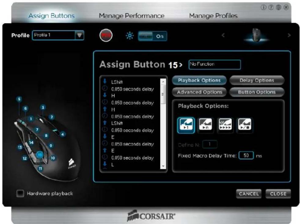 CORSAIR Vengeance M90 - How-to: Record and assign a macro - 2