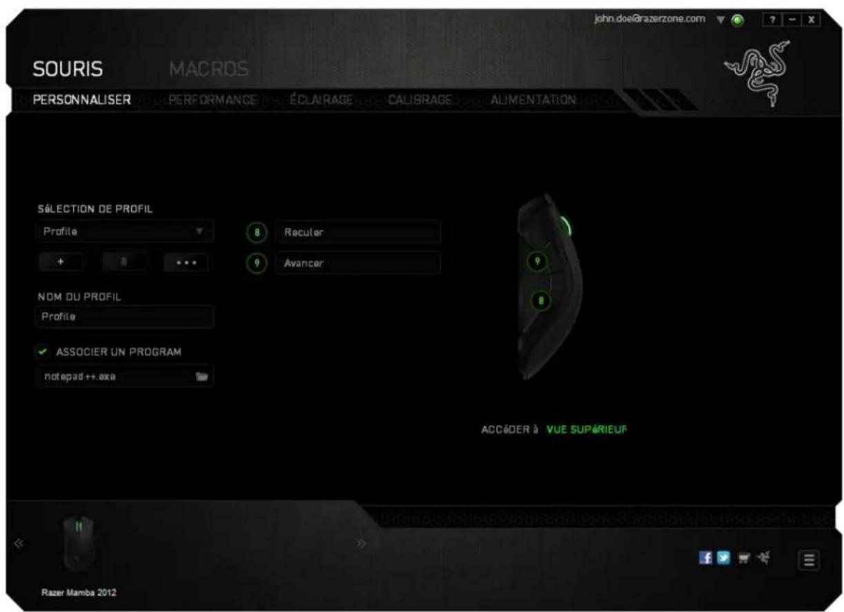 RAZER Mamba 2012 - Vue latérale - 1