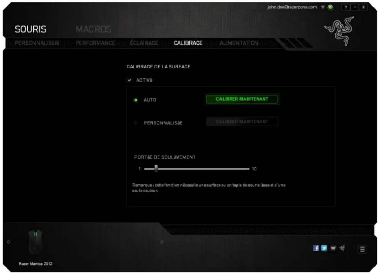 RAZER Mamba 2012 - ONGLET CALIBRAGE - 3
