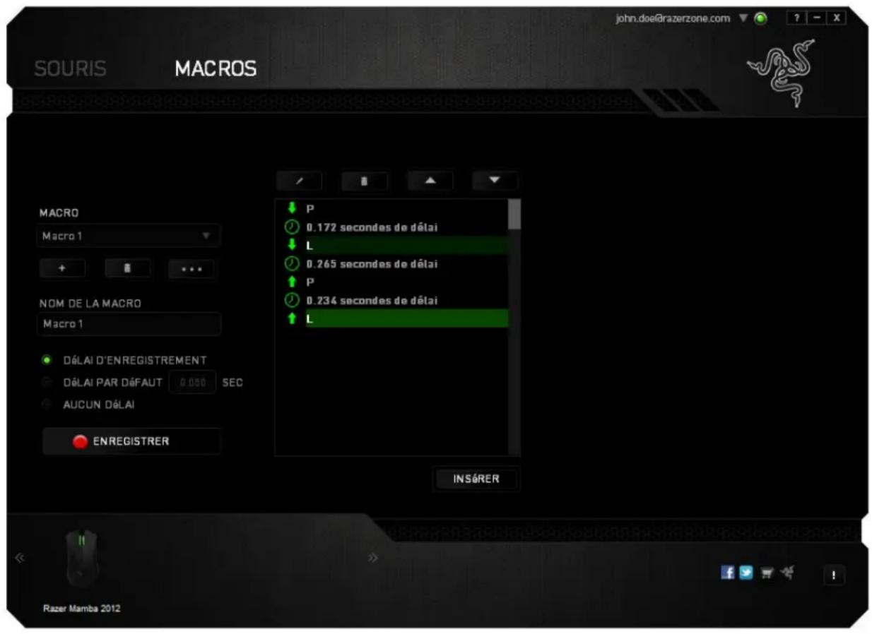 RAZER Mamba 2012 - ONGLET MACROS - 5