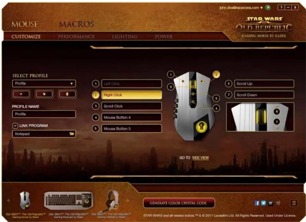 RAZER SWTOR - Top View - 1