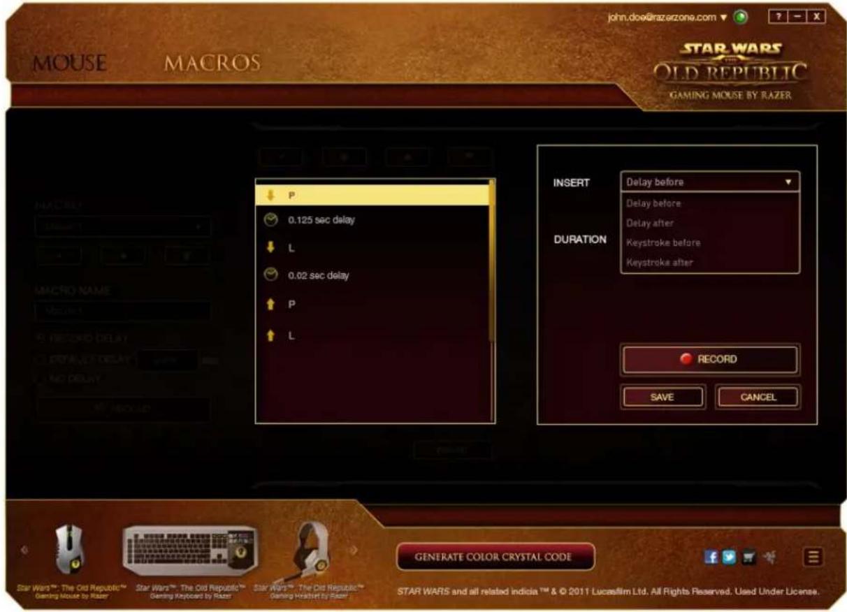 RAZER SWTOR - MACROS TAB - 7