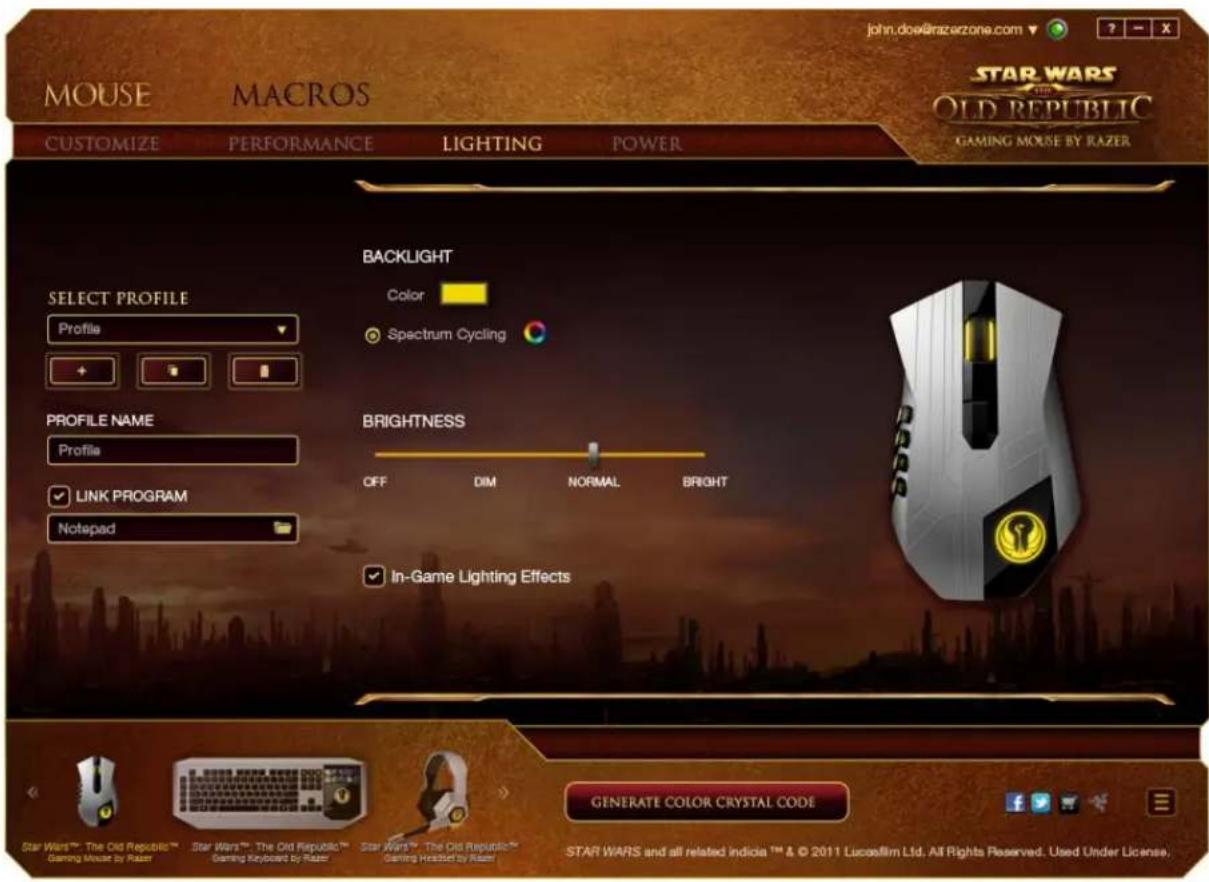 RAZER SWTOR - Lighng Tab - 1