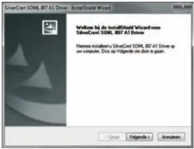 SilverCrest S0ML 807 A1 Driver - InstallShield Wizard Welcome (i) de InstallShield Wizard voor SilverCrest S0ML 807 A1 Driver Hiese installieru SilverCrest S0ML 807 A1 Driver op une computer. Druk op Volgende om door te gaan. < Vigeja Volgende > Annuleroa