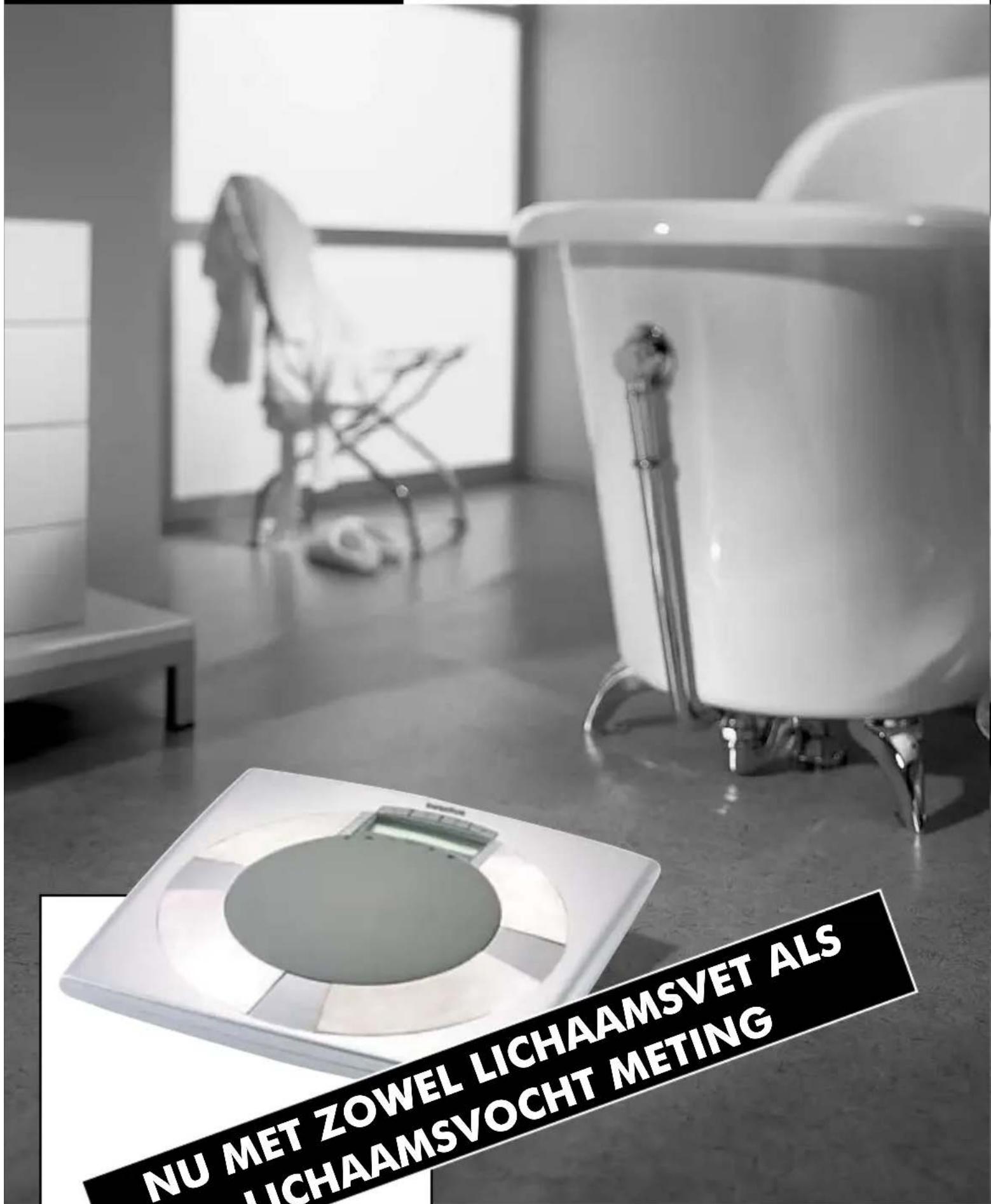 NU MET ZOWEL LICHAAMSVET ALS LICHAAMSVOCHT METING