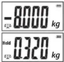 -8000 kg Hold 0.320 kg