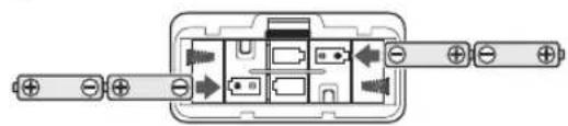 OMRON BF508 - Insertion et remplacement des piles - 2