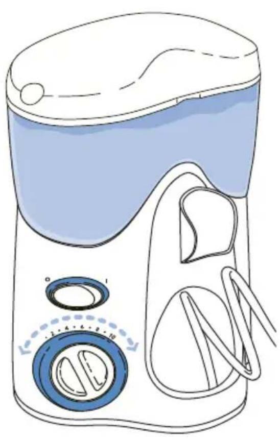 Waterpik WP-110 - Adjusting the Pressure Setting - 1