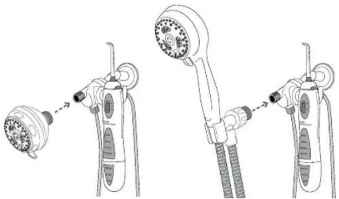 Waterpik WP-480 - Al mango accionador Showerpik ®: - 2