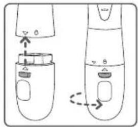 Waterpik WP-480 - Cómo insertar y quitar los cabezales - 1