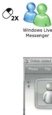 2X Windows Live Messenger Online contact Photos Files