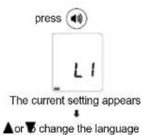 A&D Médical UA-1030 - SELECTING THE LANGUAGE - 1