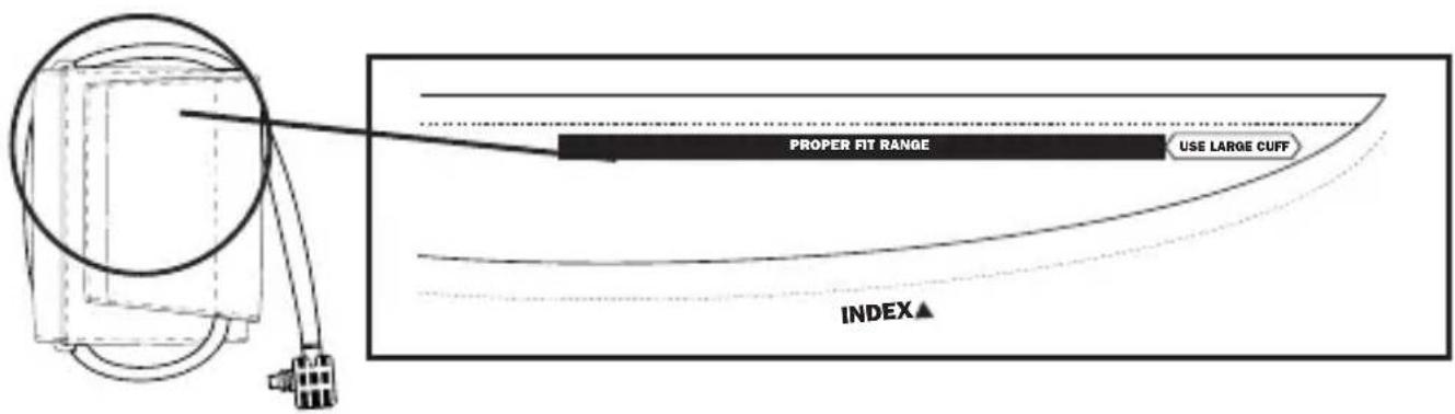 A&D Médical UA-704 - ■ Cuff Size Indicator On The Cuff - 1