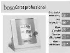 BOSO Carat Professional - Table des matières - 1