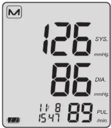 BOSO Medicus Exclusive - Displaying stored individual readings and emptying the memory - 3