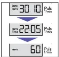 Date 30.10 Puls Time 22:05 Puls 60 Puls 1/min