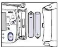 BRAUN VitalScan BP1750 - Inserción de pilas - 1