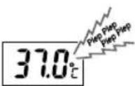 OMRON Gentle Temp 510 - Functie 2: de "10-secondenmeting" in 9 stappen - 9