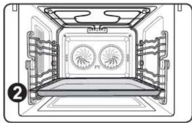 Atag CX4411B - Réglage Air chaud + Résistance inférieure - 1