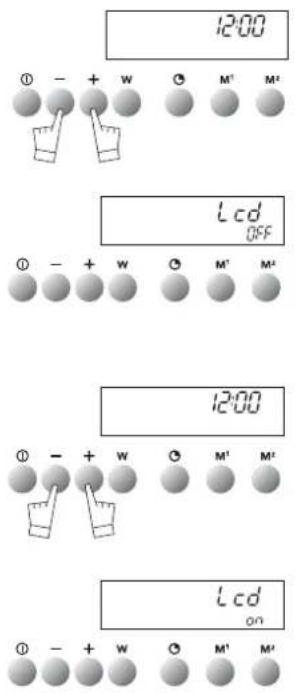 Atag MC3292C - setting the display to stand-by mode - 1