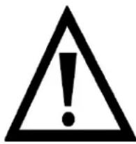 Warning symbol with exclamation mark inside triangle