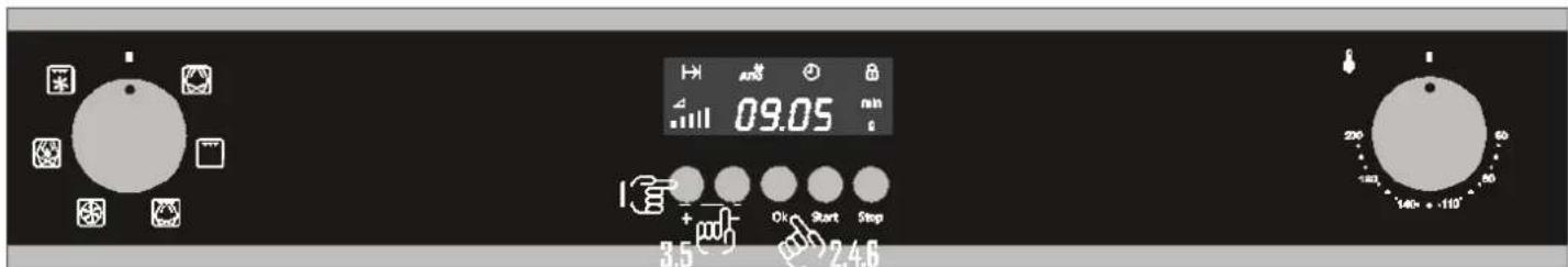 BAUMATIC PMC352SS - De klok instellen - 1