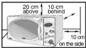 SAMSUNG CE2977T - Installing Your Microwave Oven - 1