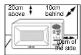 SAMSUNG CK139FS - Installing Your Microwave Oven - 1