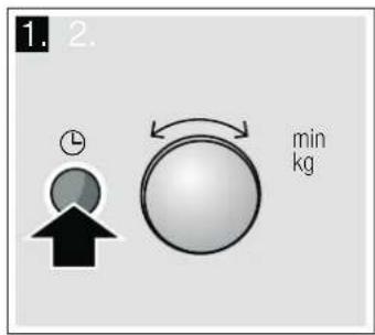 1. 2. ↑ ← min kg