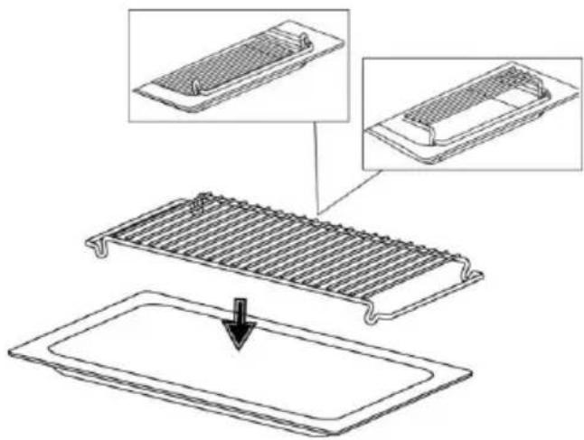ZANUSSI ZKC38310XK - Glass tray + Rectangular rack - 1